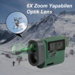 KOBB KBL1000 1Km Profesyonel Optik Dürbünlü Golf Lazer Metre + Hız Tespit Cihazı - Görsel 4