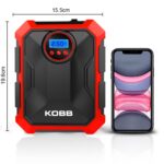 KOBB KB200 12Volt 150 PSI Ayarlanabilir Dijital Basınç Göstergeli Hava Lastik Şişirme Pompası - Görsel 4