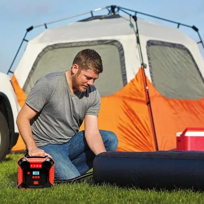 KOBB KB250 12Volt 160 PSI Dijital Basınç Göstergeli Lastik & Yatak Şişirme Pompası - Görsel 5
