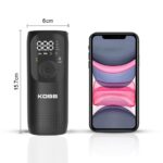 KOBB KB411 Şarjlı Li-ion 150 PSI Taşınabilir Dijital Basınç Göstergeli Led Aydınlatmalı Akıllı Lastik Şişirme Pompası - Görsel 3