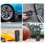 KOBB KB411 Şarjlı Li-ion 150 PSI Taşınabilir Dijital Basınç Göstergeli Led Aydınlatmalı Akıllı Lastik Şişirme Pompası - Görsel 4