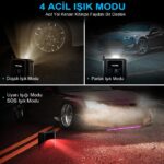 KOBB KB420 12Volt/Şarjlı 150PSI Taşınabilir Dijital Basınç Göstergeli Led Aydınlatmalı Lastik Şişirme Pompası - Görsel 6