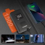 KOBB KB425 12V/Şarjlı Li-ion 150 PSI Dijital Göstergeli Akıllı Lastik Şişirme Pompası+ Powerbank + SOS + Led - Görsel 4