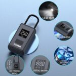KOBB KB425 12V/Şarjlı Li-ion 150 PSI Dijital Göstergeli Akıllı Lastik Şişirme Pompası+ Powerbank + SOS + Led - Görsel 9