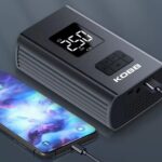 KOBB KB425 12V/Şarjlı Li-ion 150 PSI Dijital Göstergeli Akıllı Lastik Şişirme Pompası+ Powerbank + SOS + Led - Görsel 10