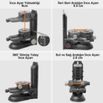 KOBB KBL10 Mıknatıslı Hassas Ayarlanabilir Lazer Hizalama Aparatı - Görsel 10