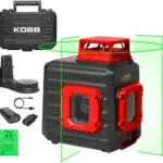KOBB KBL33G 40 Metre Profesyonel Li-ion Şarjlı 2x90⁰/360⁰ Otomatik Hizalamalı Yeşil Çapraz Çizgi Lazer Distomat