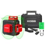 KOBB KBL34G 40 Metre Profesyonel Li-ion Şarjlı 3X360⁰ Otomatik Hizalamalı Yeşil Çapraz Çizgi Lazer Distomat - Görsel 2