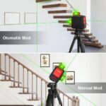 KOBB KBL34GTP 40 Metre Profesyonel Li-ion Şarjlı 3X360⁰ Otomatik Hizalamalı Yeşil Çapraz Çizgi Lazer Distomat + Tripod - Görsel 6