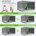 KOBB KBL36G Profesyonel Li-ion Şarjlı 4X360⁰ LCD Ekran Otomatik Hizalamalı Yeşil Çapraz Çizgi Lazer Distomat - Görsel 3