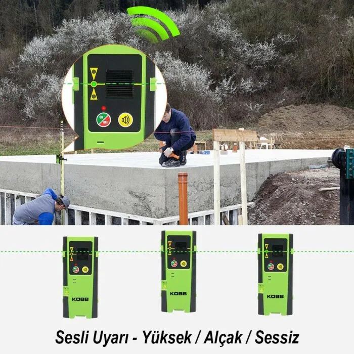 KOBB KBL6RG 60M Lazer Hizalama Dedektörü - Görsel 5