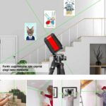 KOBB KBL92G 30 Metre Profesyonel Yatay ve Dikey Otomatik Hizalamalı Yeşil Çapraz Çizgi Lazer, 2 Noktalı Şakül Lazer Distomat + Mini Tripod - Görsel 2