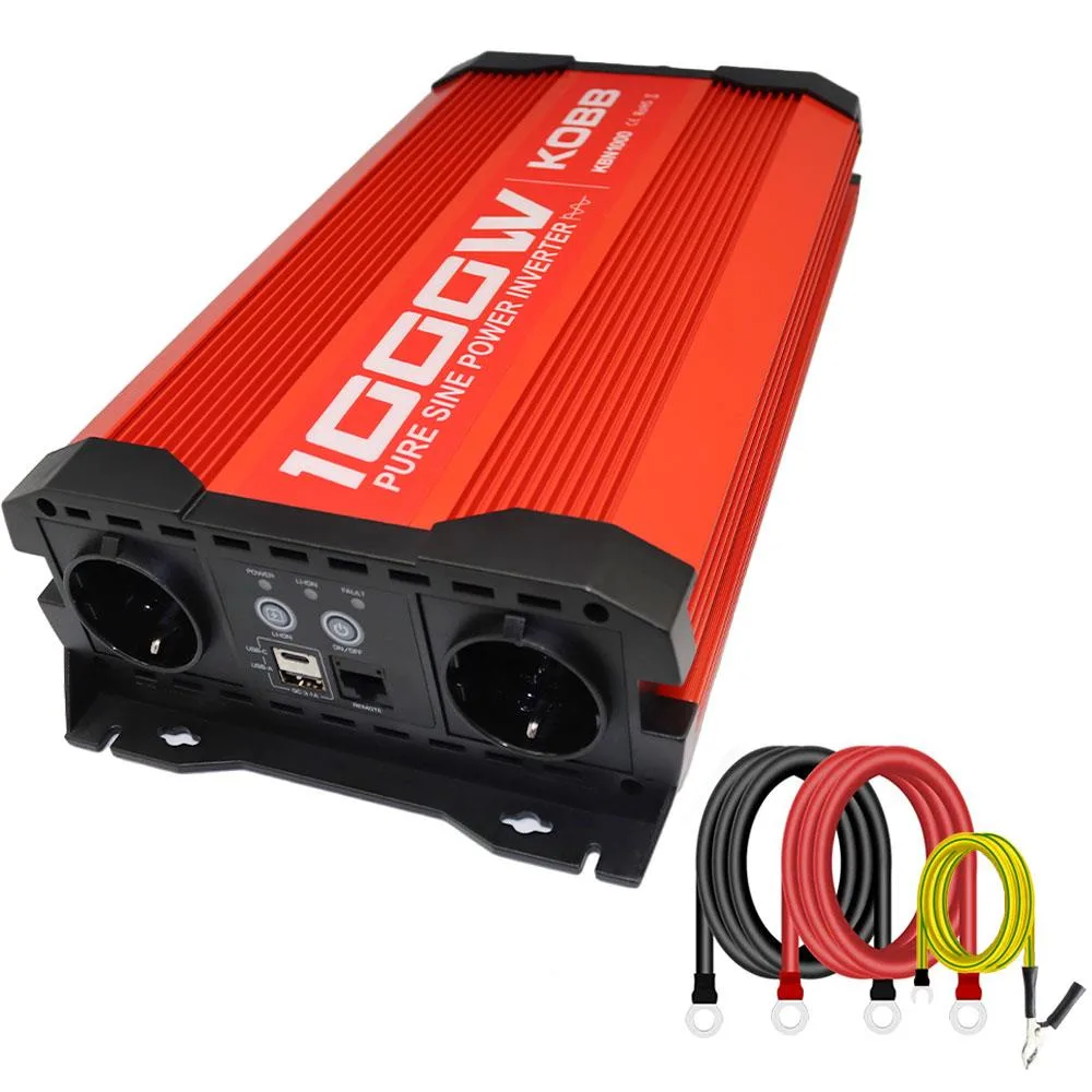 KOBB KBN1000 12V/220V 1000Watt Tam Sinüs Dönüştürücü İnvertör - Görsel 1