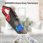 KOBB KBV12 12Volt/120Watt Araç Süpürgesi + 5 Parça Aksesuar Seti + Taşıma Çantası - Görsel 5