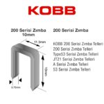 KOBB KBZ210 10mm 2500 Adet 200 Serisi Ağır Hizmet Tipi Zımba Teli - Görsel 5