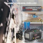 Lokithor AW401 12V 2500Amp Li-Polimer Akıllı Akü Takviye + Pompa + Basınçlı Yıkama + Powerbank + Led Lamba - Görsel 3