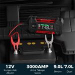 Lokithor J2500 12V 2500Amp LiFePO4 Akıllı Akü Takviye + Powerbank + Led Lamba - Görsel 9