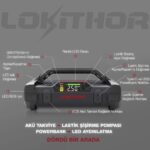 LOKITHOR JA300 12V 1500Amp Li-Polimer Akıllı Akü Takviye + Pompa + Powerbank + Led Lamba - Görsel 7