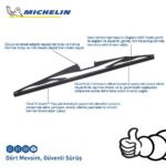 Michelin Rainforce™ MCR275 27,5CM 1 Adet Universal Telli Hibrit Arka Silecek - Görsel 4