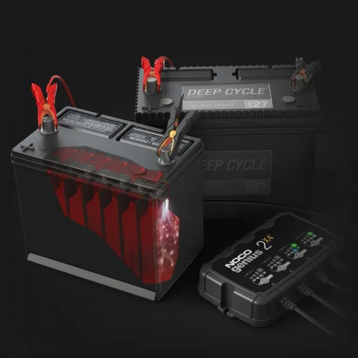 NOCO GENIUS2X4 6V/12V 40A Çoklu/4’Lü Akıllı Akü Şarj ve Akü Bakım/Desülfatör - Görsel 4