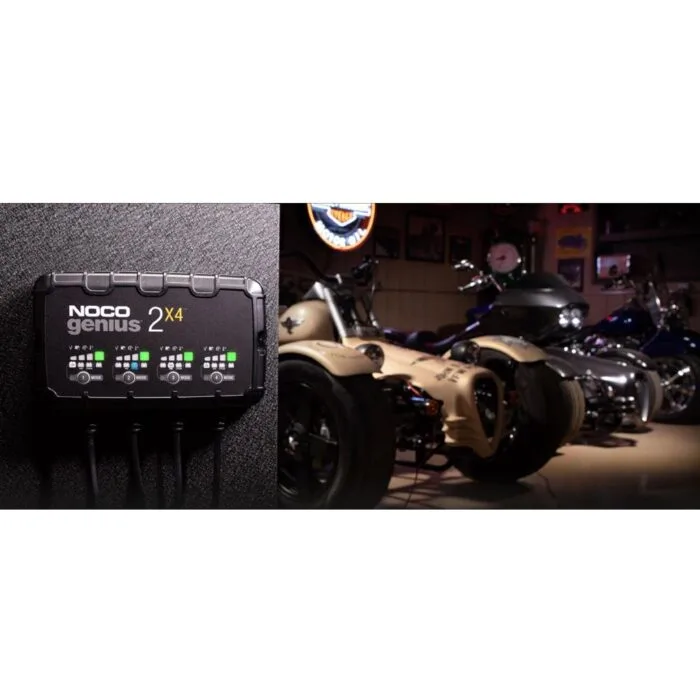 NOCO GENIUS2X4 6V/12V 40A Çoklu/4’Lü Akıllı Akü Şarj ve Akü Bakım/Desülfatör - Görsel 6