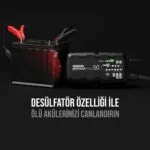 NOCO GENIUSPRO50 6V/12V/24V 1000A Akıllı Akü Şarj ve Akü Bakım/Desülfatör/Power Supply - Görsel 3