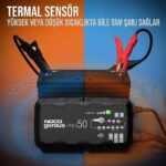 NOCO GENIUSPRO50 6V/12V/24V 1000A Akıllı Akü Şarj ve Akü Bakım/Desülfatör/Power Supply - Görsel 8