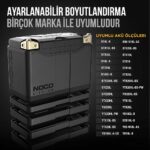 NOCO NLP20 12V 7Ah. 90Wh Li-İon Motosiklet Aküsü CCA 600A LiFeP04 - Görsel 2
