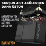 NOCO NLP20 12V 7Ah. 90Wh Li-İon Motosiklet Aküsü CCA 600A LiFeP04 - Görsel 3