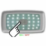 SANEL 12V TAVAN LAMBASI 34 LEDLİ DOKUNMATIK BEYAZ (135*70)