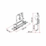 Fiamma 200 DJ Sprinter / VW Crafter - 2006 Sonrası Modeller İçin Bisiklet Taşıyıcısı - Görsel 3