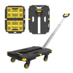 STANLEY PC532B 137kg 62x45cm Dört Tekerli Çekme Kollu Yük ve Paket Taşıma Arabası + FT505 Çok Amaçlı Taşıma Sepeti - Görsel 3