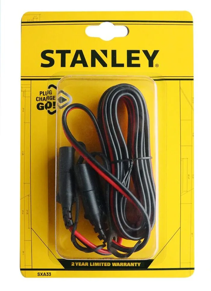 STANLEY SXA33 12V Akü Şarj Ara Uzatma Bağlantı Kablosu 3Metre - Görsel 4