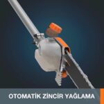 WORX WA0222 WG186E.1 ile Uyumlu 25CM Teleskobik Uzatmalı Zincirli Dal Budama Başlığı - Görsel 9