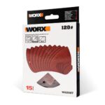 WORX WA2067 140x90mm 120 Kum, 15 Adet Cırtlı Universal Mouse Zımpara Kâğıdı - Görsel 4