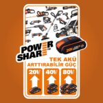 WORX WA3014 20Volt 4.0Ah. Li-ion PowerShare Pro Yedek Akü - Görsel 8