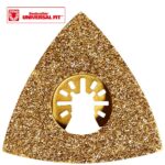 WORX WA4966 Çok Amaçlı Raspalama Makinası İçin 75x75mm Karbür Kaplama Harç, Boya, Yapıştırıcı Universal Zımpara Başlığı