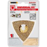 WORX WA4966 Çok Amaçlı Raspalama Makinası İçin 75x75mm Karbür Kaplama Harç, Boya, Yapıştırıcı Universal Zımpara Başlığı - Görsel 4