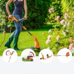 WORX WG119E 550Watt 30cm Elektrikli Teleskobik Saplı Misinalı Çim ve Kenar Kesme - Görsel 5