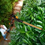 WORX WG252E 20Volt 2.0Ah Li-ion Tek Akülü 45CM Profesyonel Teleskobik Saplı Açı Ayarlı Çit Budama - Görsel 4