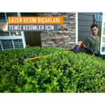 WORX WG252E 20Volt 2.0Ah Li-ion Tek Akülü 45CM Profesyonel Teleskobik Saplı Açı Ayarlı Çit Budama - Görsel 8