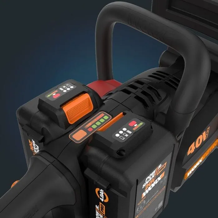 WORX WG385E 40Volt 4.0Ah Li-ion 40CM Profesyonel Şarjlı Kömürsüz Zincirli Testere - Görsel 10
