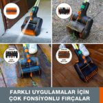WORX WG441E 20Volt 4.0Ah. Li-ion Tek Akülü 165MM Profesyonel Çok Amaçlı Şarjlı Zemin Fırçası - Görsel 3