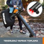 WORX WG583E 40Volt 4.0Ah. Li-ion Kömürsüz Profesyonel Yaprak Toplama ve Üfleme - Görsel 8