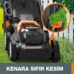 WORX WG779E 40Volt 2.5Ah. Li-ion 34CM Profesyonel Şarjlı Çim Biçme - Görsel 10