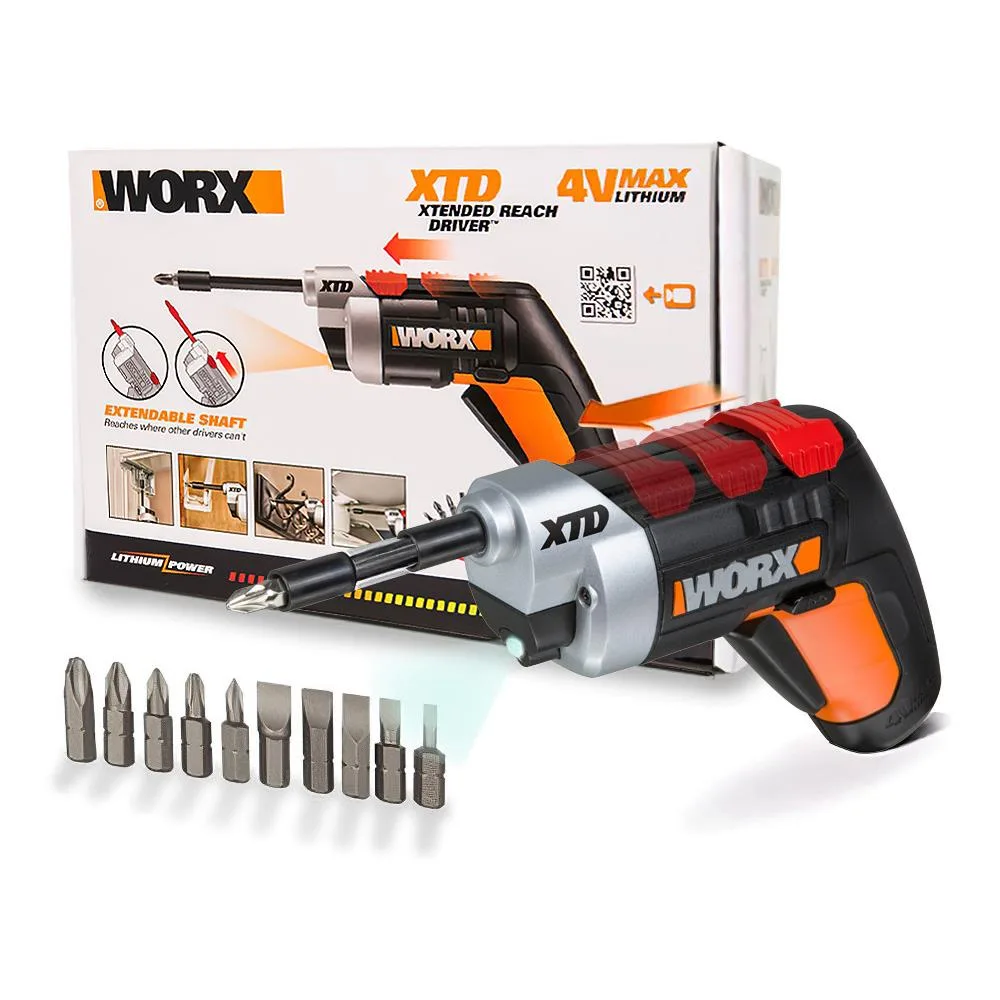 WORX WX252 4Volt/1.5Ah. Li-ion Şarjlı Tornavida + 10 adet Bits Uç - Görsel 1