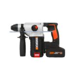 WORX WX380 20Volt 4.0Ah. 2.2J Li-ion Çift Akülü Şarjlı Profesyonel SDS-Plus Pnömatik Kırıcı/Delici - Görsel 2