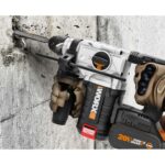 WORX WX380 20Volt 4.0Ah. 2.2J Li-ion Çift Akülü Şarjlı Profesyonel SDS-Plus Pnömatik Kırıcı/Delici - Görsel 7