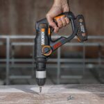 WORX WX390.9 20Volt 1.2J Profesyonel SDS-Plus Pnömatik Şarjlı Matkap + 8 Adet Uç + Mandren (Akü Dahil Değildir) - Görsel 6