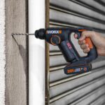 WORX WX394.3 20Volt 2.0Ah. Li-ion 1.5J Profesyonel SDS-Plus Pnömatik Şarjlı Matkap + 9 Adet Uç + Mandren - Görsel 5